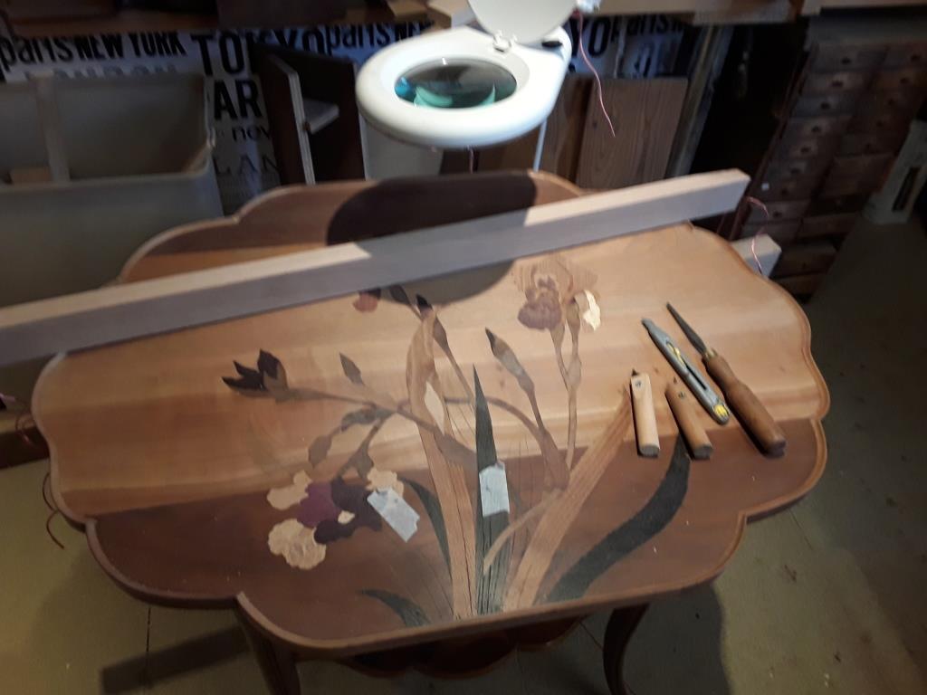 Inlaid table.